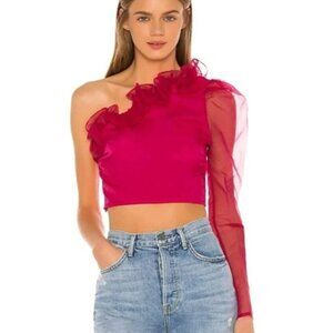 Lovers + Friends - Bernice Top in Hot Pink